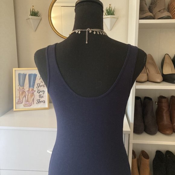Express Navy Sequin Tank - Picture 2 of 3